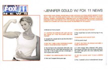 “Jennifer Gould w/Fox 11 News” -Option Magazine